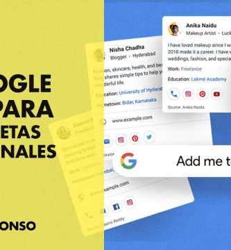 Google crea las tarjetas personales virtuales para los emprendedores, autónomos y artistas